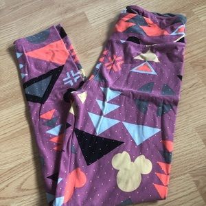 Pink OS Lularoe Disney Leggings